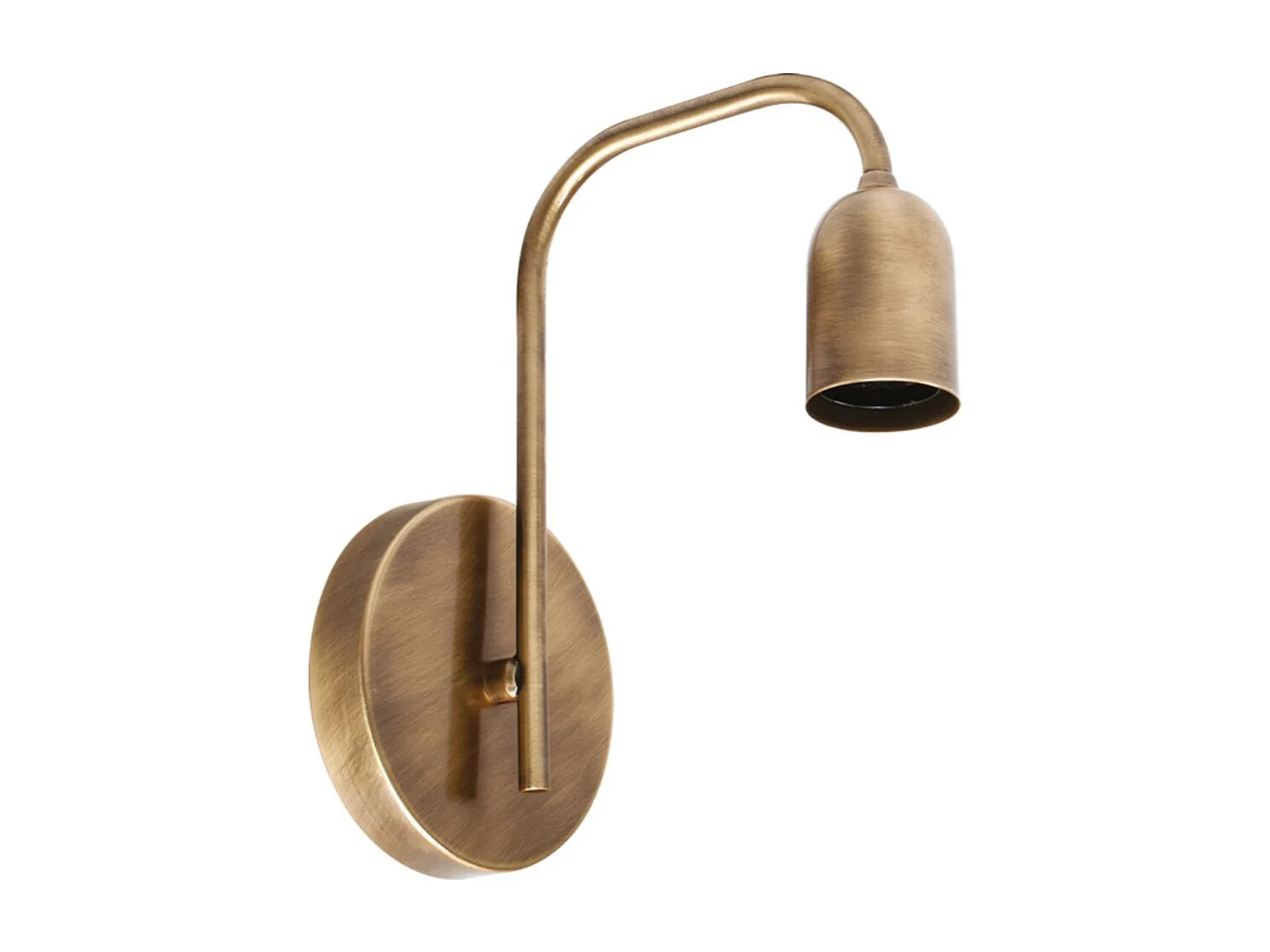 Aplique Space Lumit 60W latón marrón oscuro 24x12x19 cm