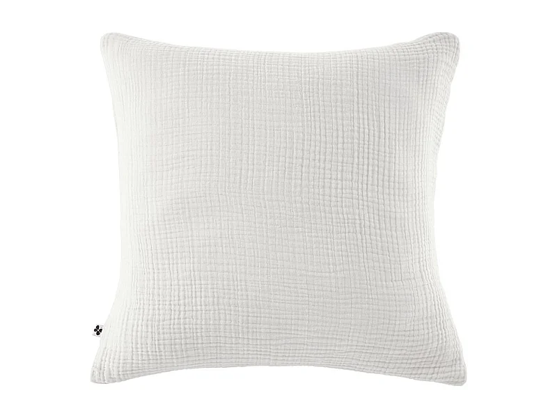 Taie d'oreiller 80x80cm gaze de coton coloris Chantilly - INALIA