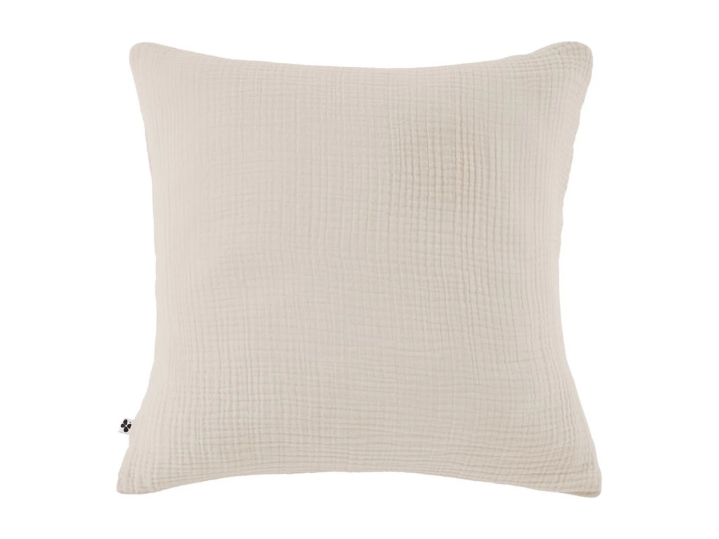 Taie d'oreiller 80x80cm gaze de coton coloris Pampa - INALIA