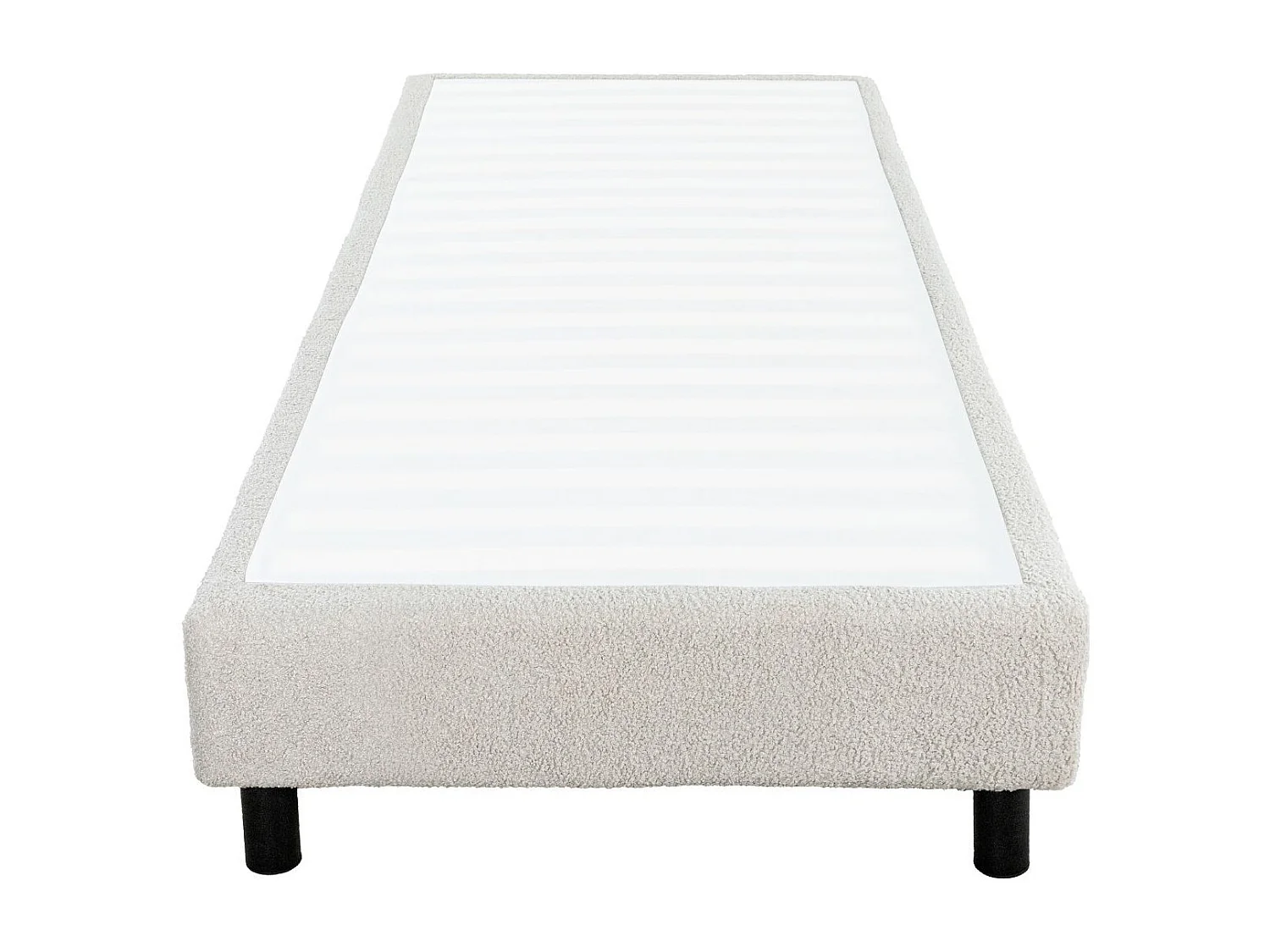 Sommier Tapissier Démontable 90x190cm bouclette crème - TAPIKIT