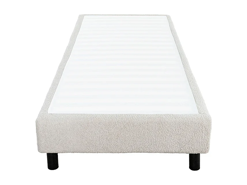 Sommier Tapissier Démontable 90x190cm bouclette crème - TAPIKIT