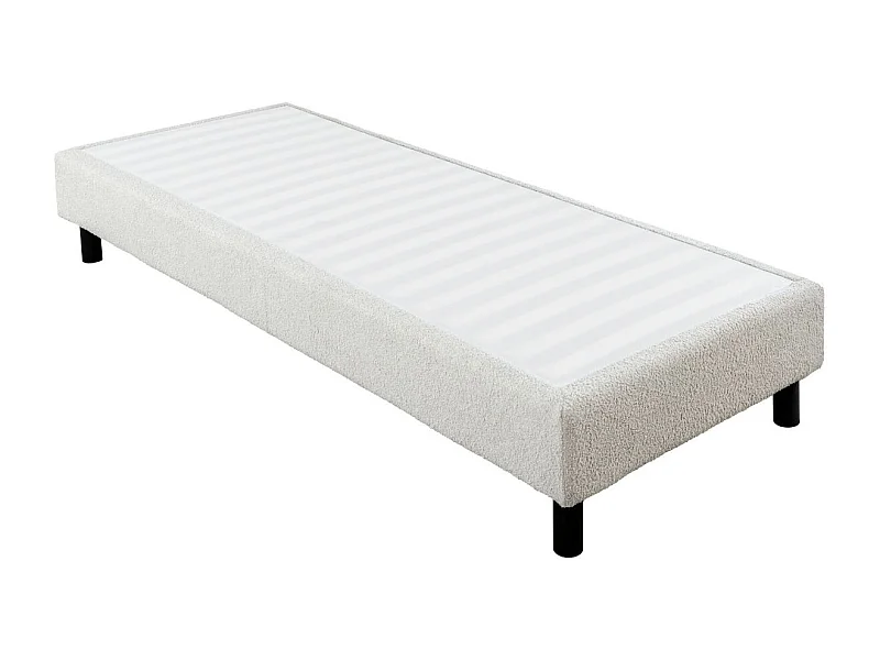 Sommier Tapissier Démontable 90x190cm bouclette crème - TAPIKIT