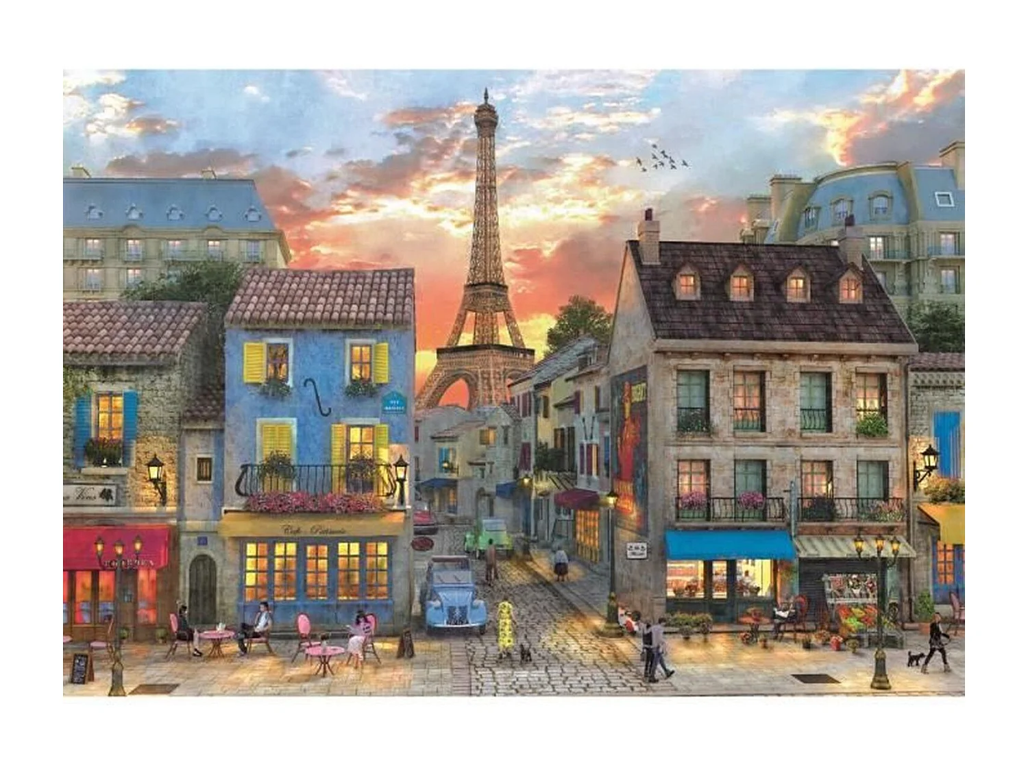 Clementoni - 1000 p Straten van Parijs - 70 x 50 cm