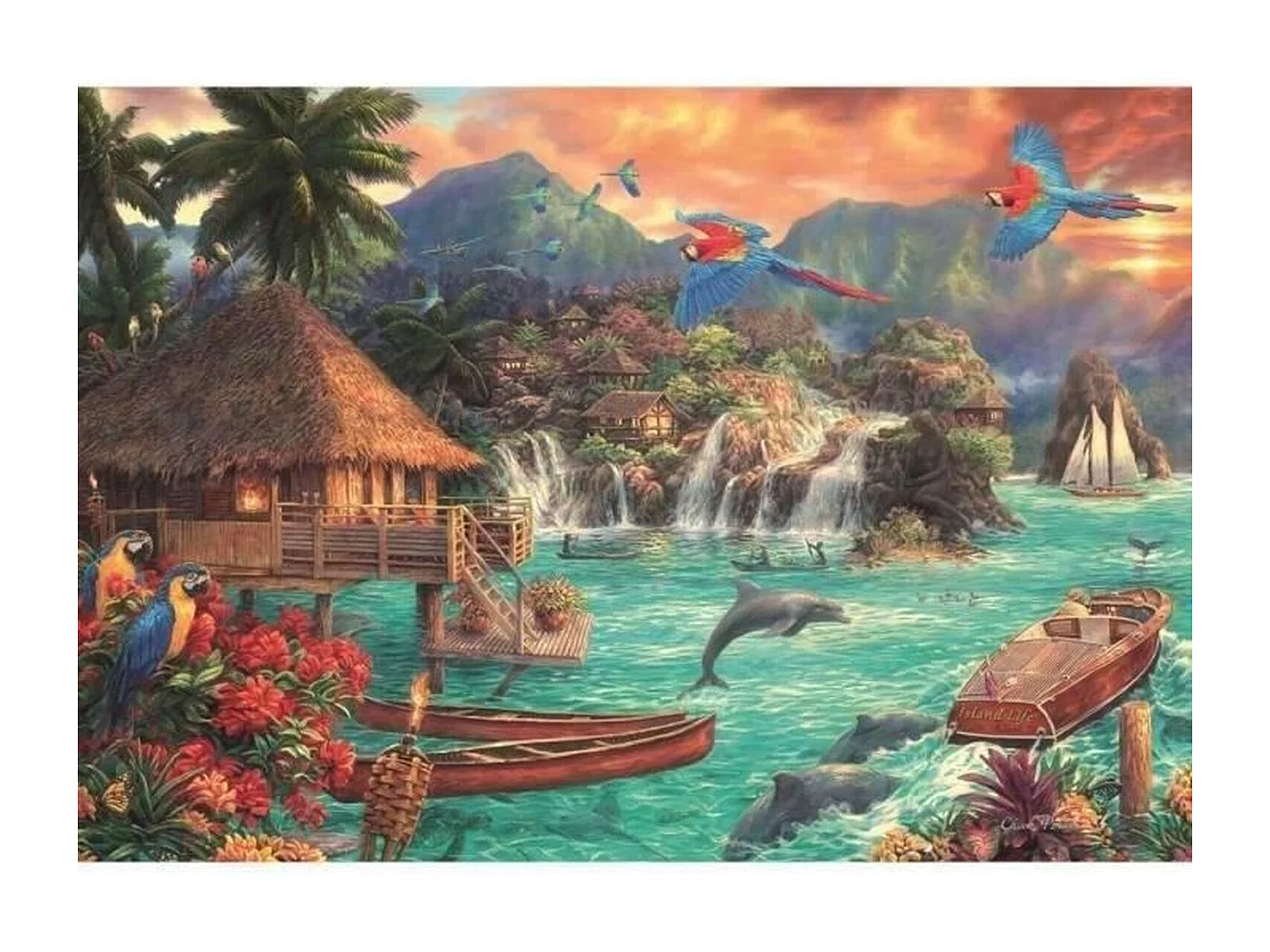 Puzzle - Clementoni - Islande Life - 2000 pièces - Multicolore - Mixte