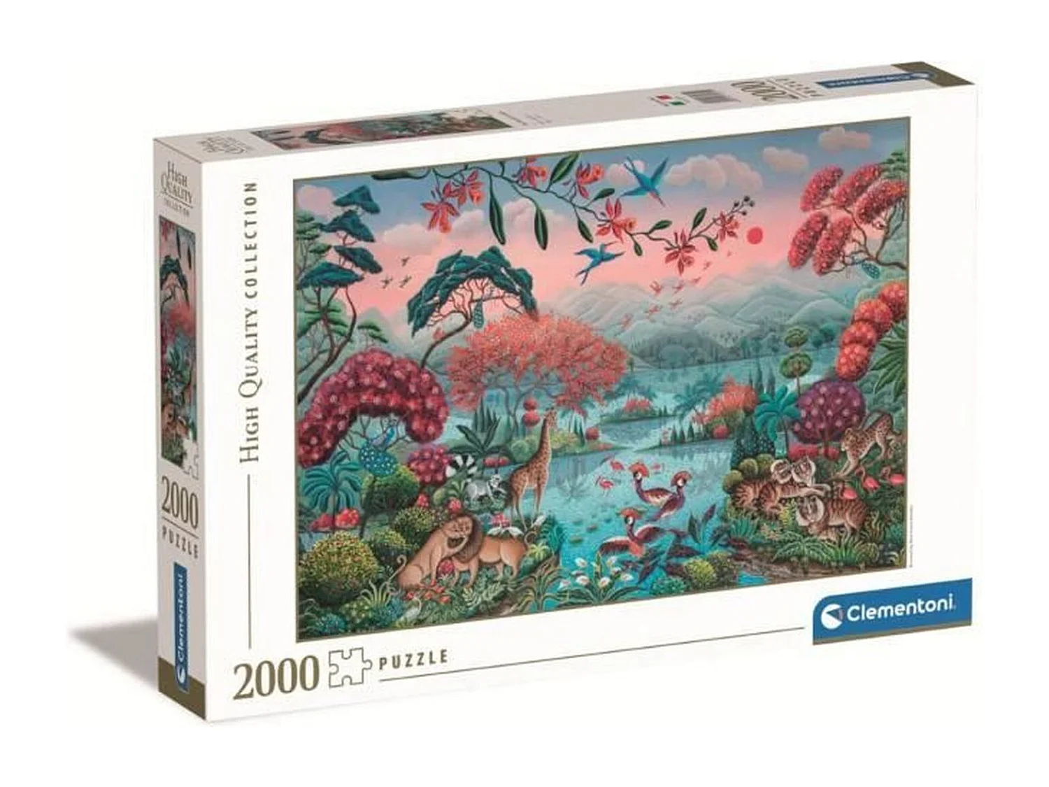 Puzzle - Clementoni - The Peaceful Jungle - 2000 pièces - Animaux - Multicolore