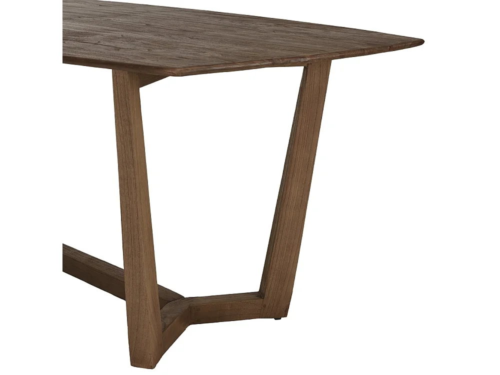 ROMY - Table à manger rectangulaire 200x100cm bois de mindi