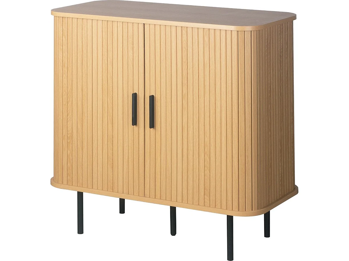 Buffet 2 portes effet Chêne 80 cm - Sora