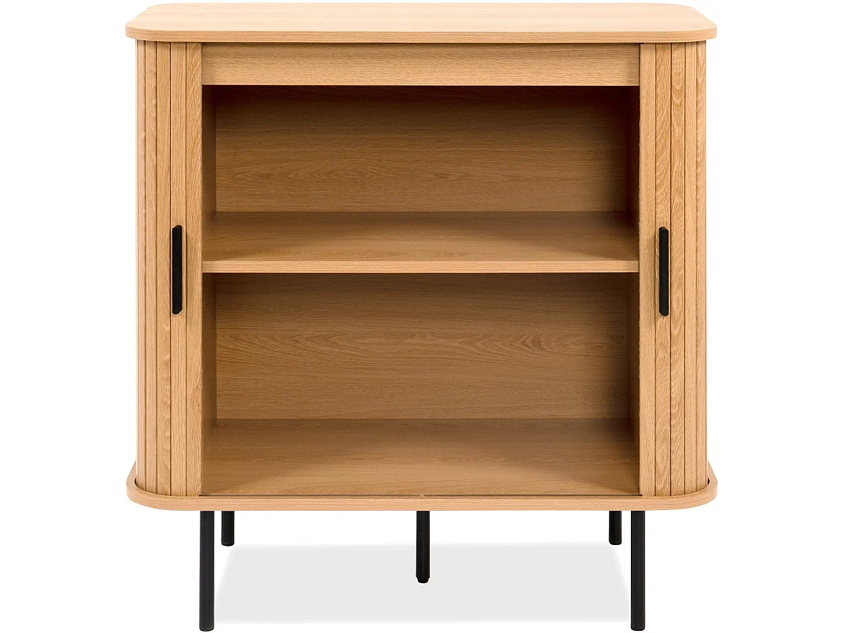 Buffet 2 portes effet Chêne 80 cm - Sora