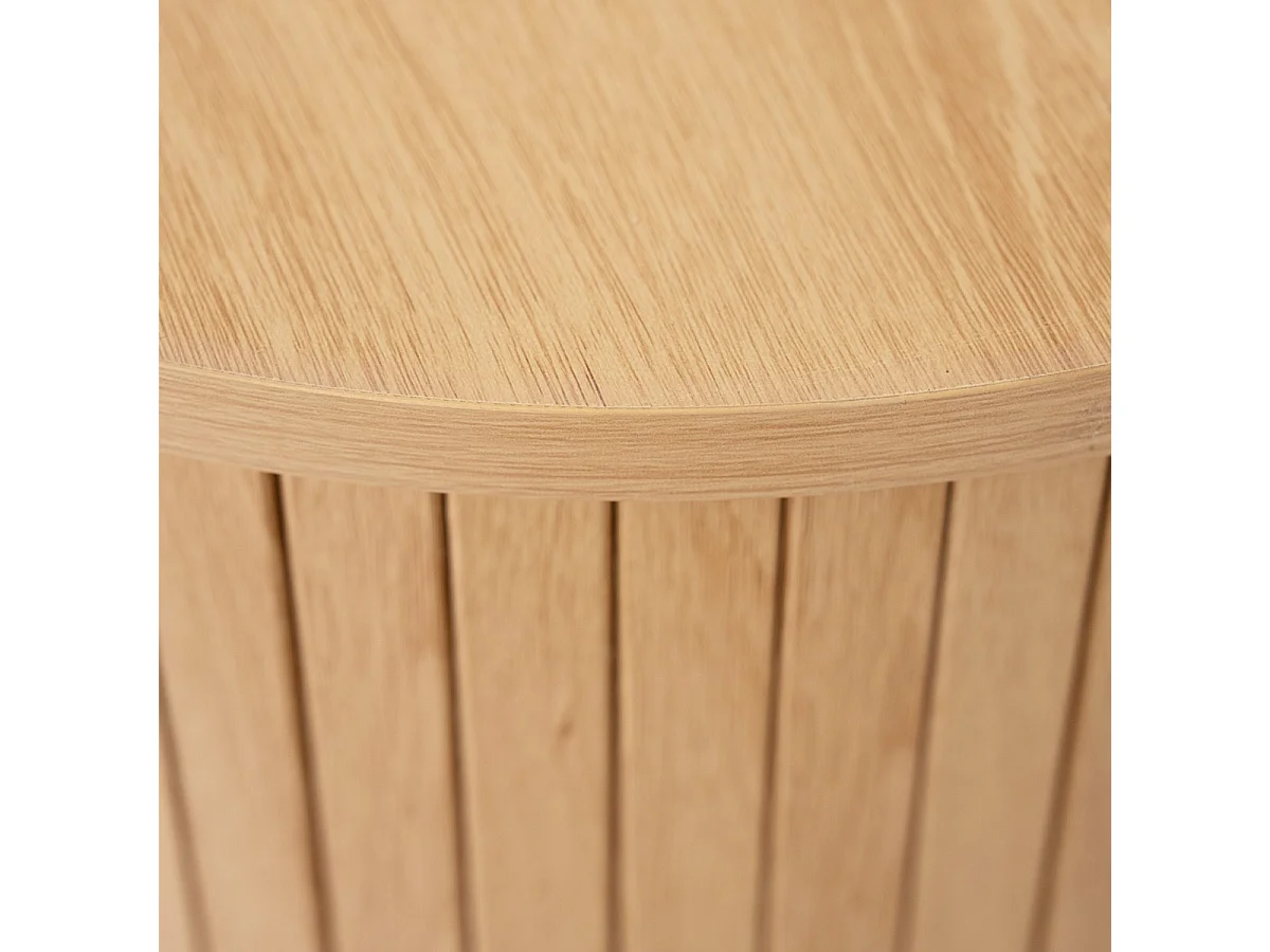 Meuble TV 2 portes 2 niches effet Chêne 160 cm - Sora
