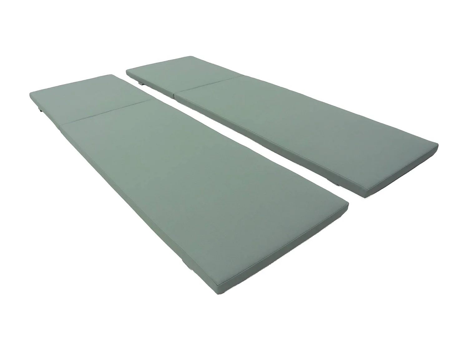 Set 2 coprisedili per lettino prendisole, verde grigio