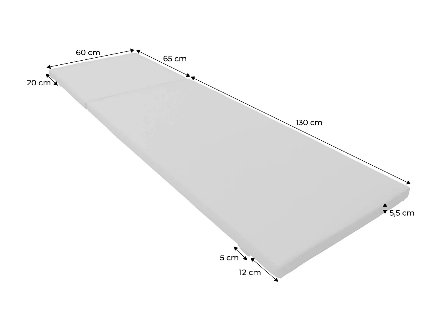 Set 2 coprisedili per lettino prendisole, beige