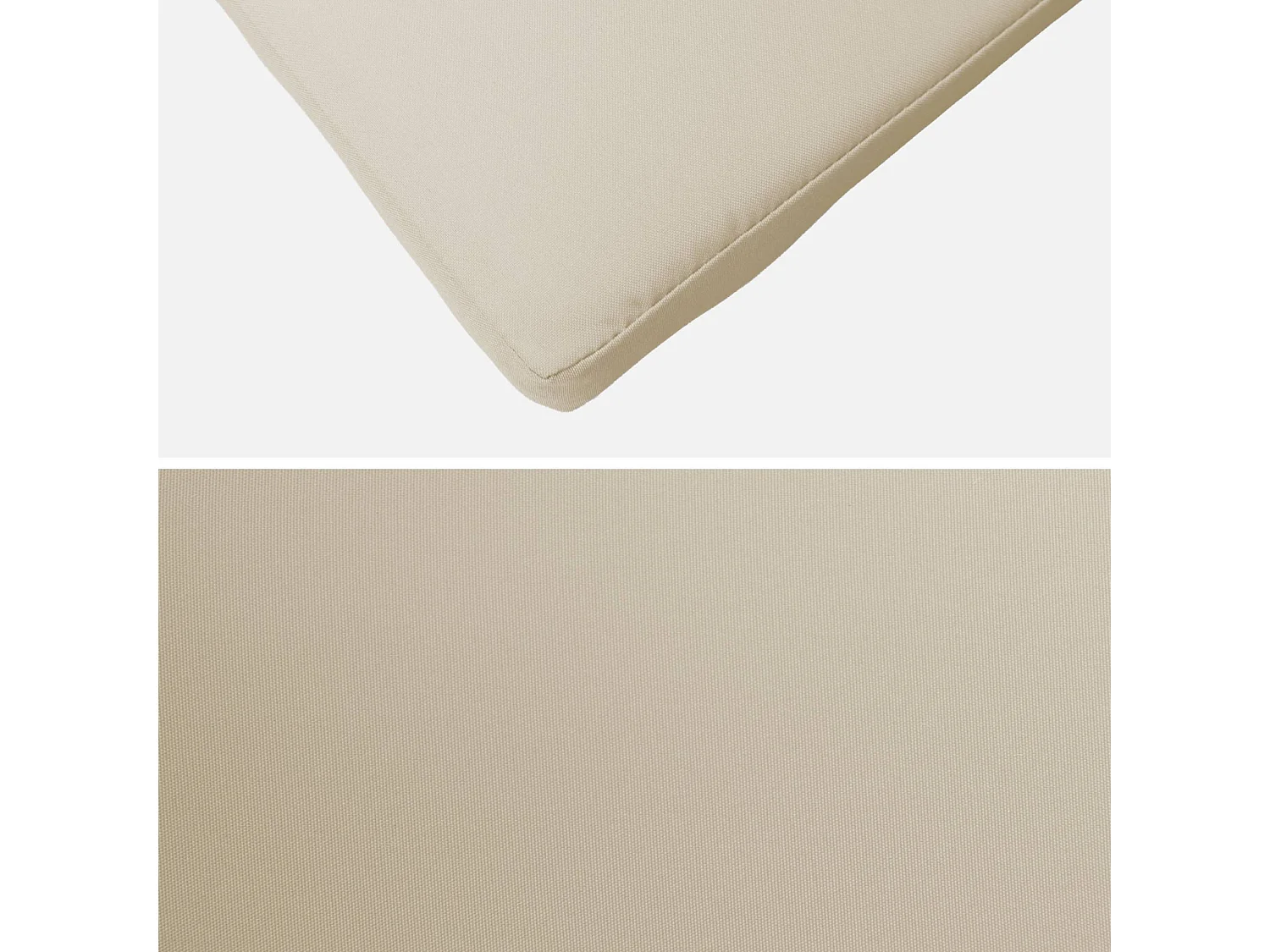 Set 2 coprisedili per lettino prendisole, beige