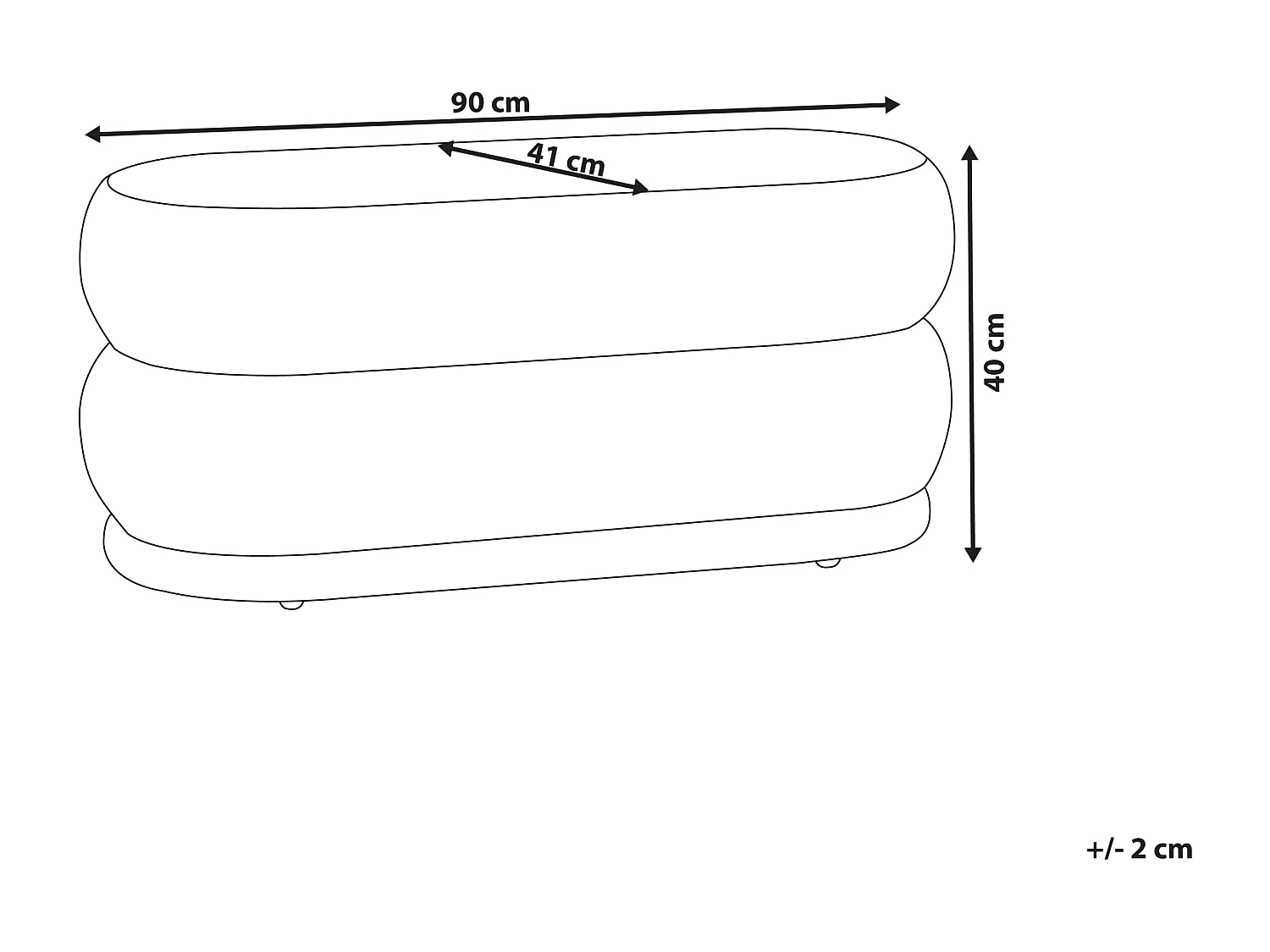 Bank ELLENDALE Samtstoff Marineblau