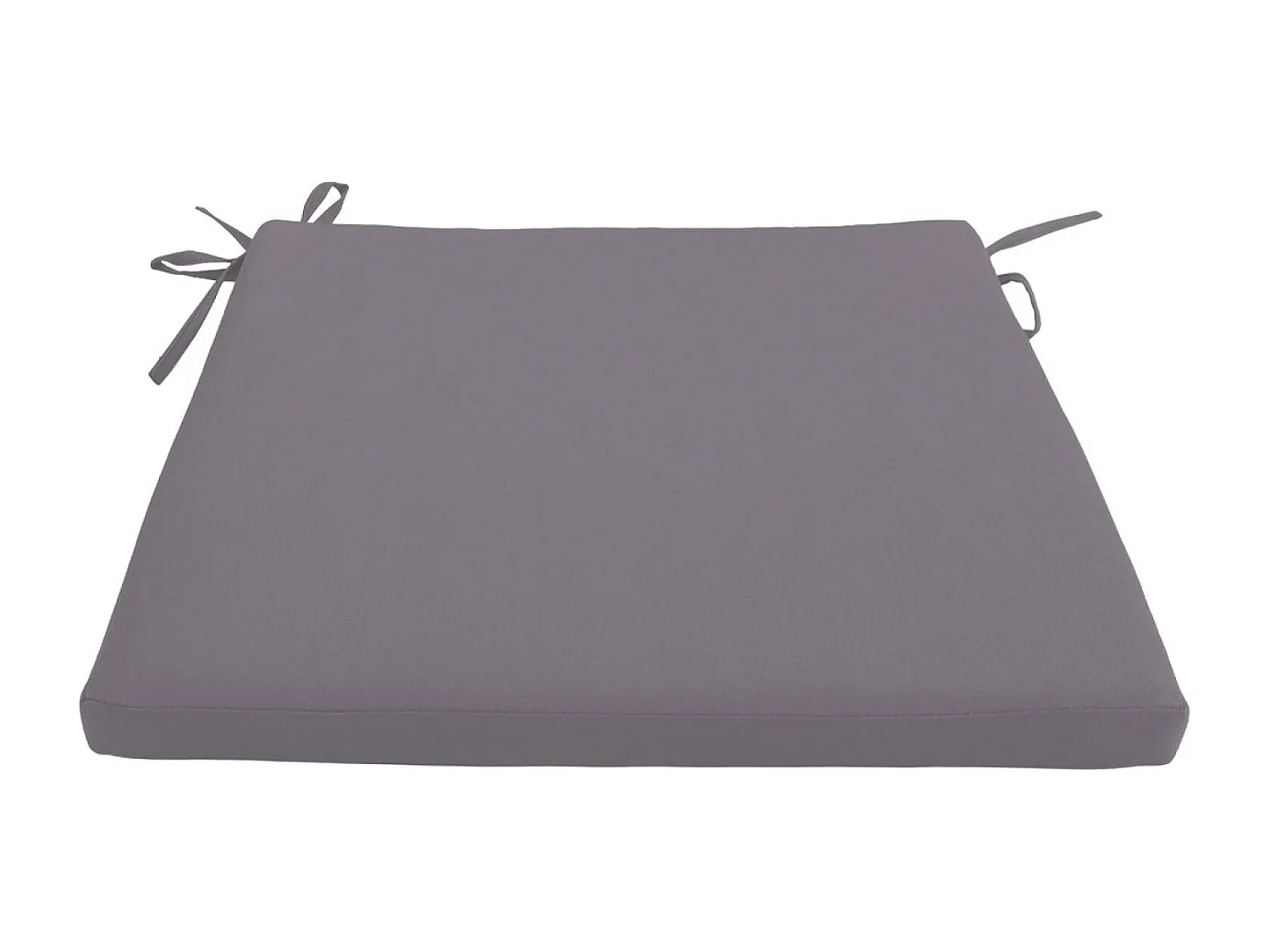 Lot de 4 coussins pour chaise de jardin gris - Elva