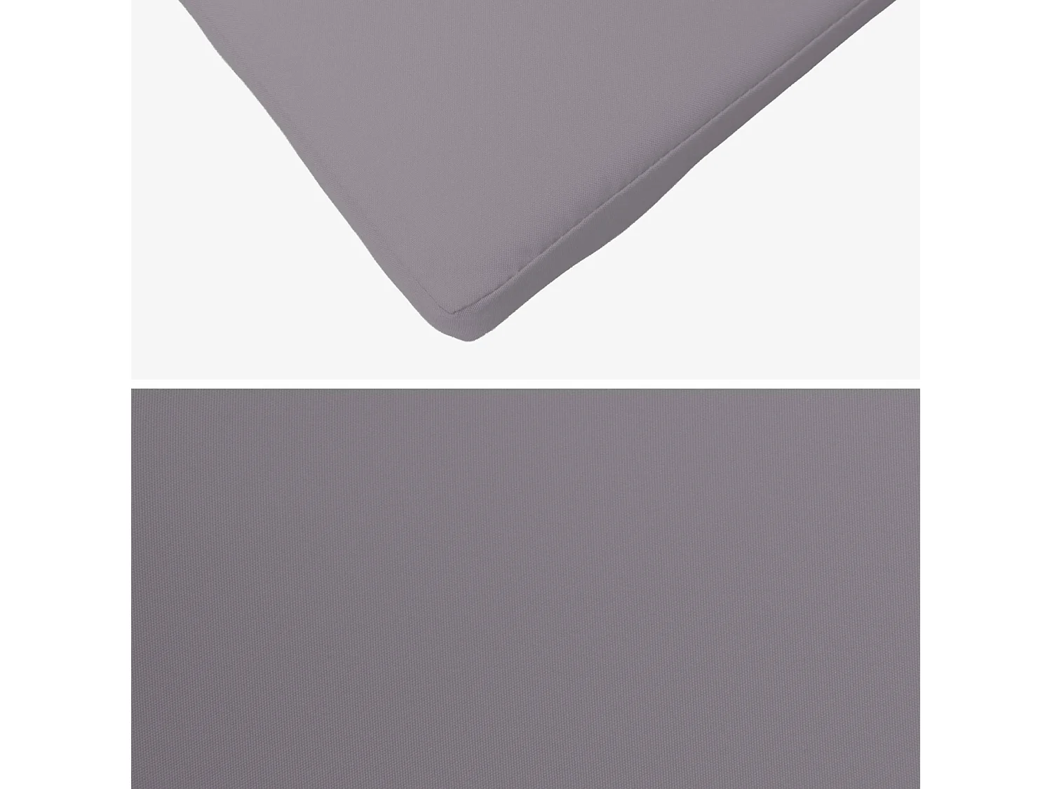 Lot de 4 coussins pour chaise de jardin gris - Elva