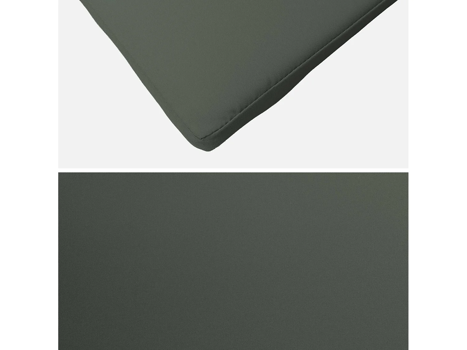 Lot de 4 coussins pour chaise de jardin kaki - Elva