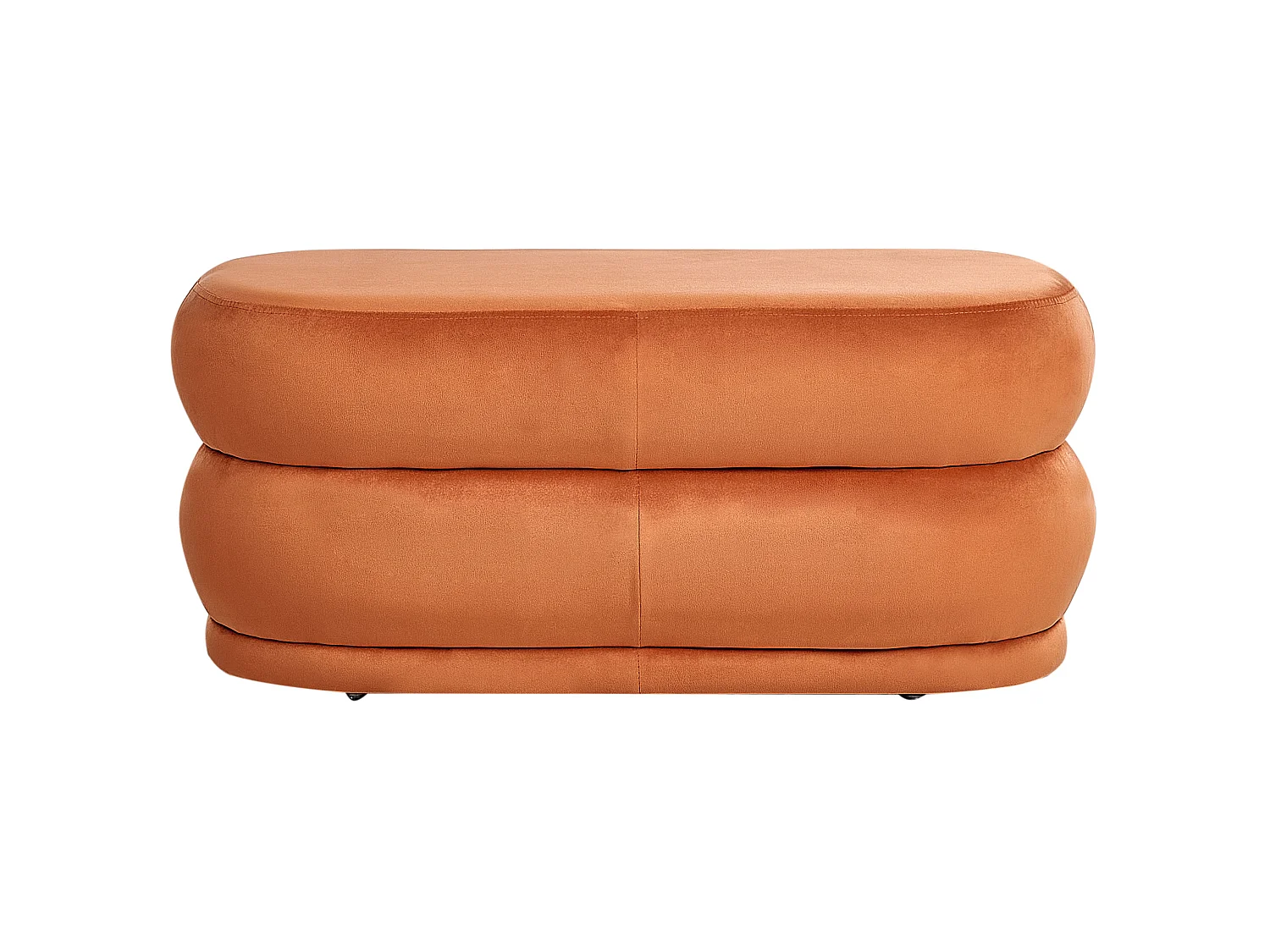 Upholstered Bench ELLENDALE Velvet Orange