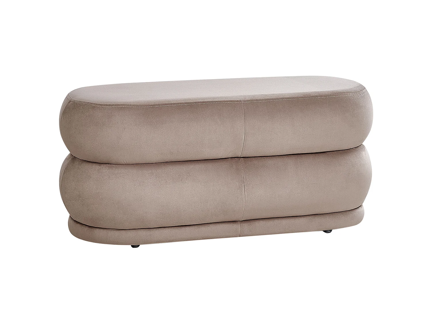 Upholstered Bench ELLENDALE Velvet Taupe