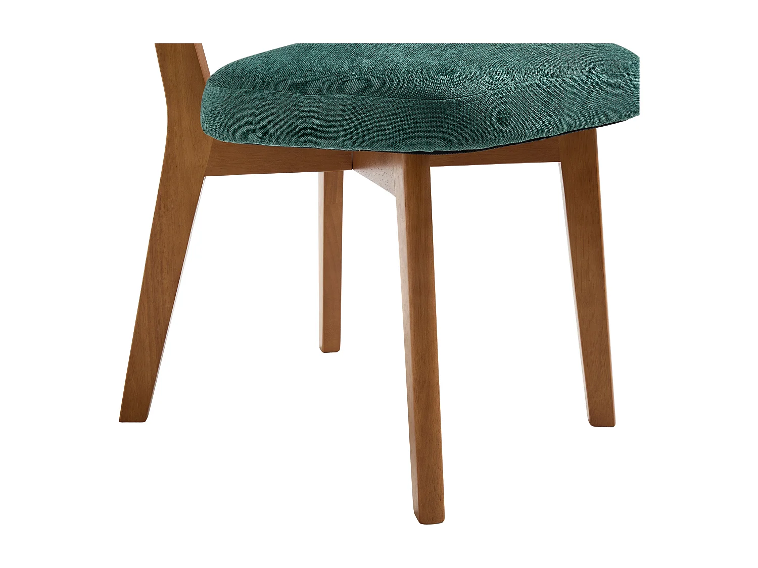 Eetkamerstoel 54,5 X 47 X 77 Cm - Set Van 2 Met Ergonomische Rugleuning - Voor Eetkamer Kantoor - Hout - Groen