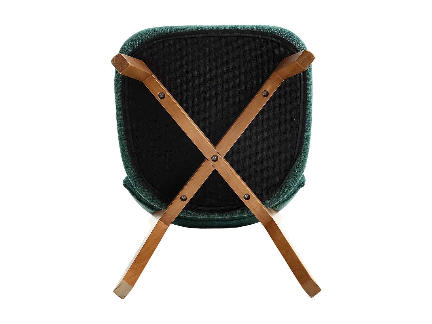 Eetkamerstoel 54,5 X 47 X 77 Cm - Set Van 2 Met Ergonomische Rugleuning - Voor Eetkamer Kantoor - Hout - Groen