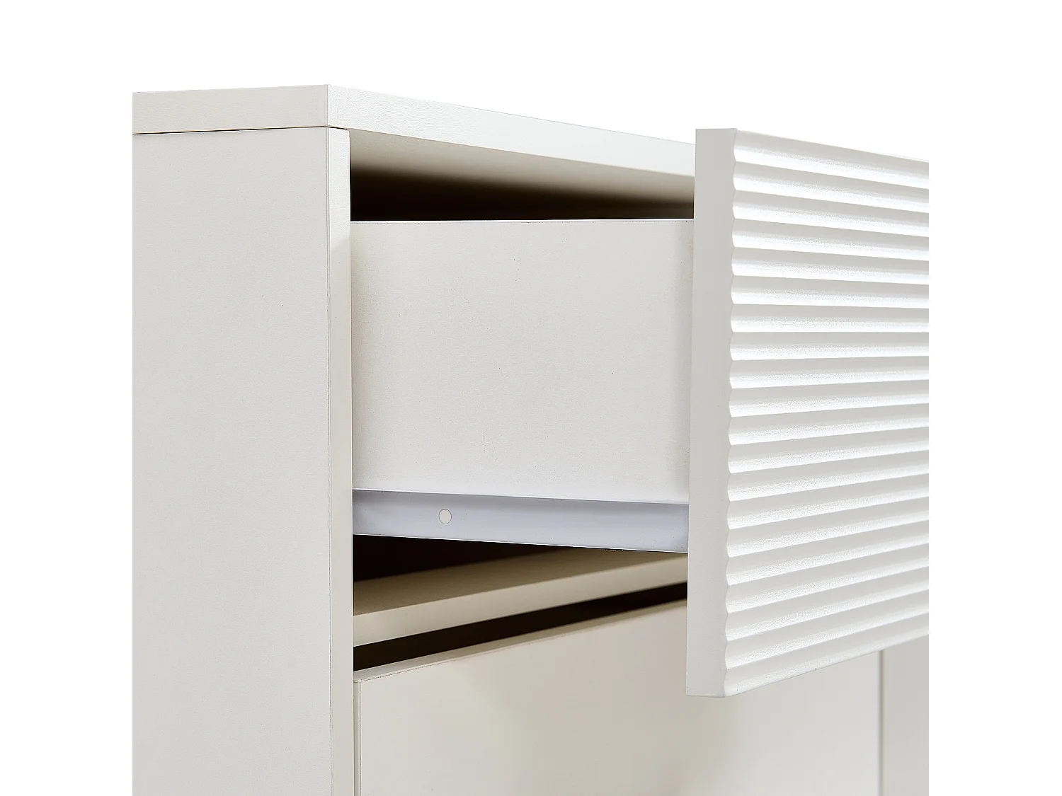 Commode moderne à 6 tiroirs 120×40×78 cm, rangement, pieds en acier, idéal pour la chambre,  en MDF blanc