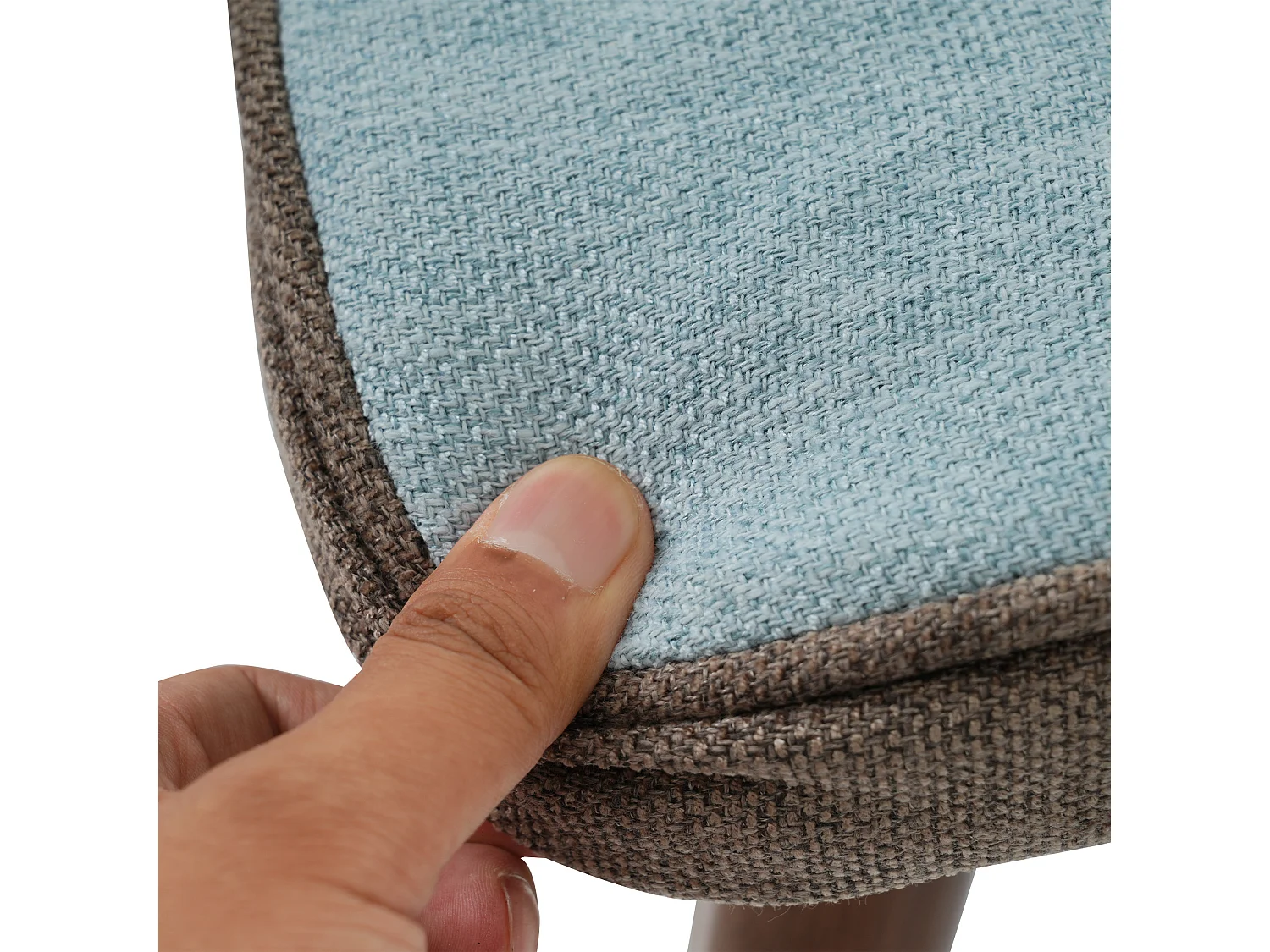 Schommelstoel Met Voetenbank - Hoge Rugleuning, Hoofdsteun En Lendenkussen Van Pluche - Multicolor