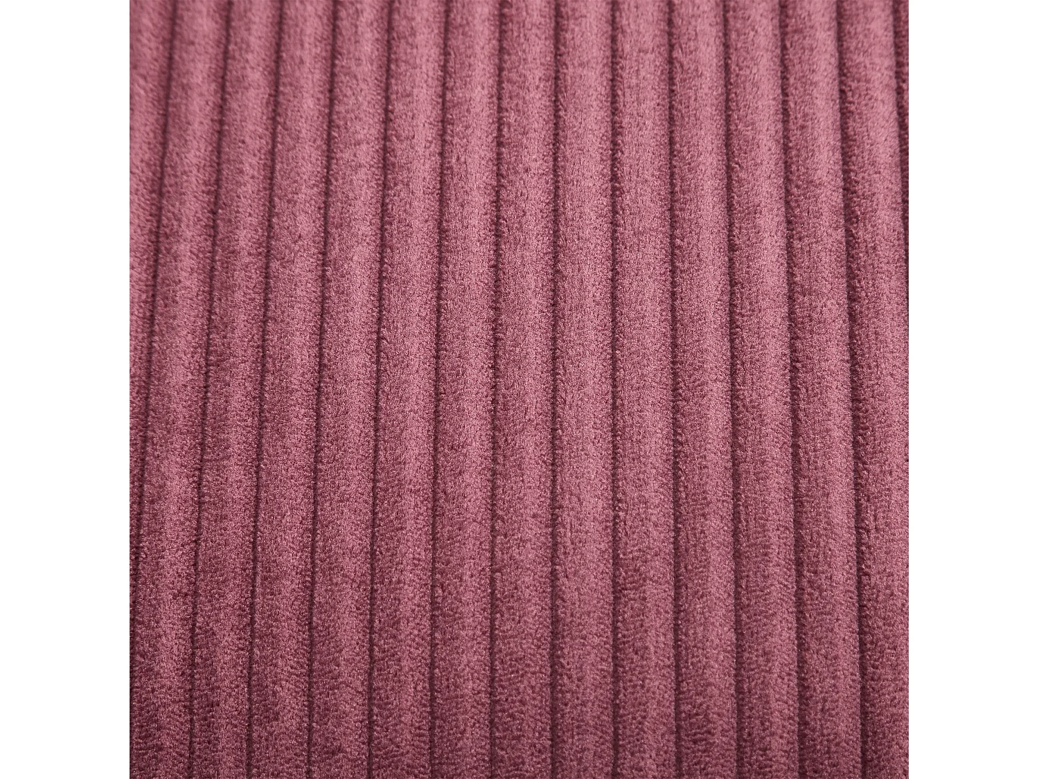 Loungestoel - Verstelbare Rugleuning & Lendenkussen - Ribfluweel 1-Zits Met Voetsteun - Massief Hout - Modern Voor Woonkamer - Rood