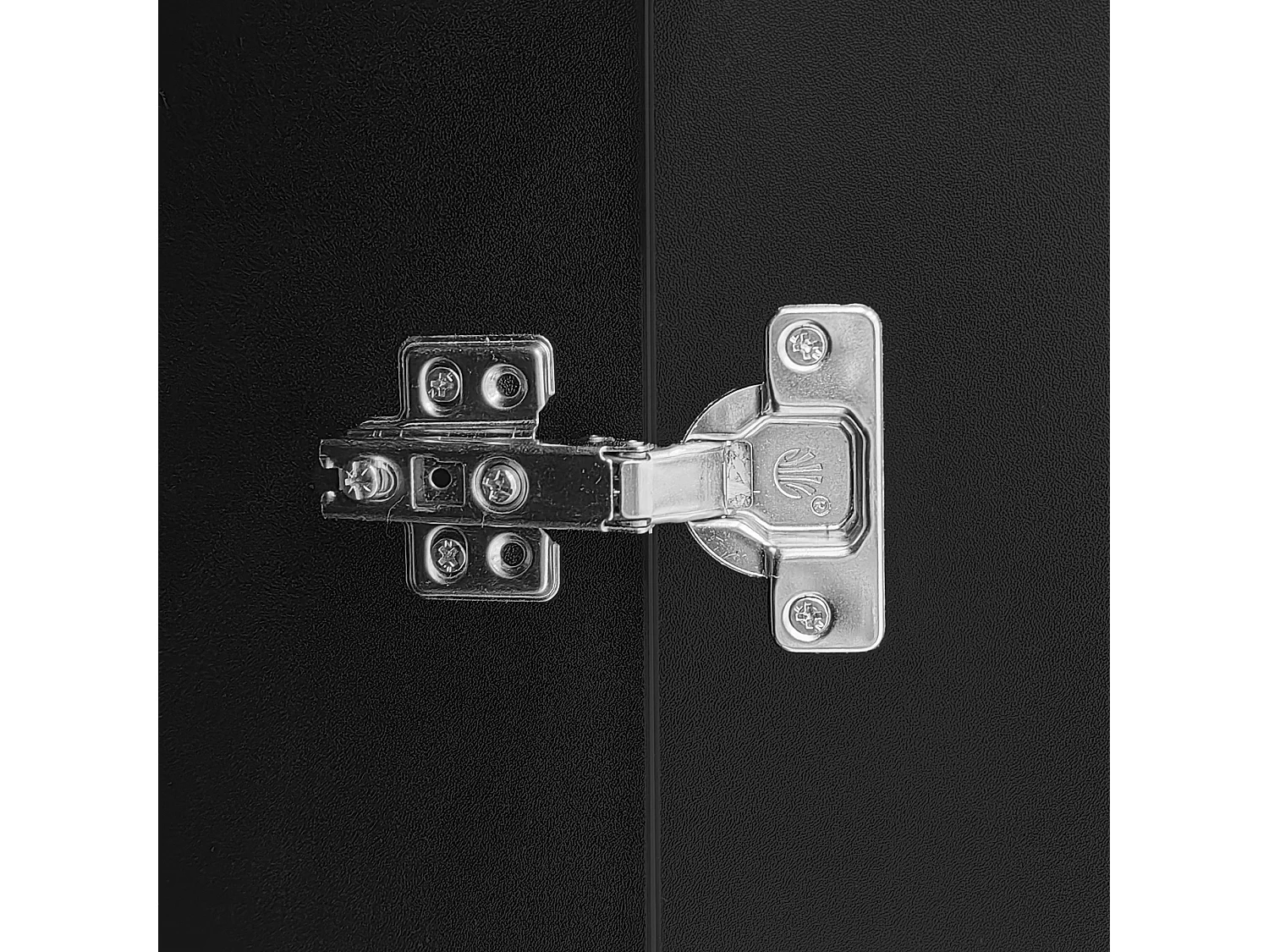 Buffet moderne 95x35x83 cm , rangement, pour le salon ou la cuisine, en panneaux de particules noir