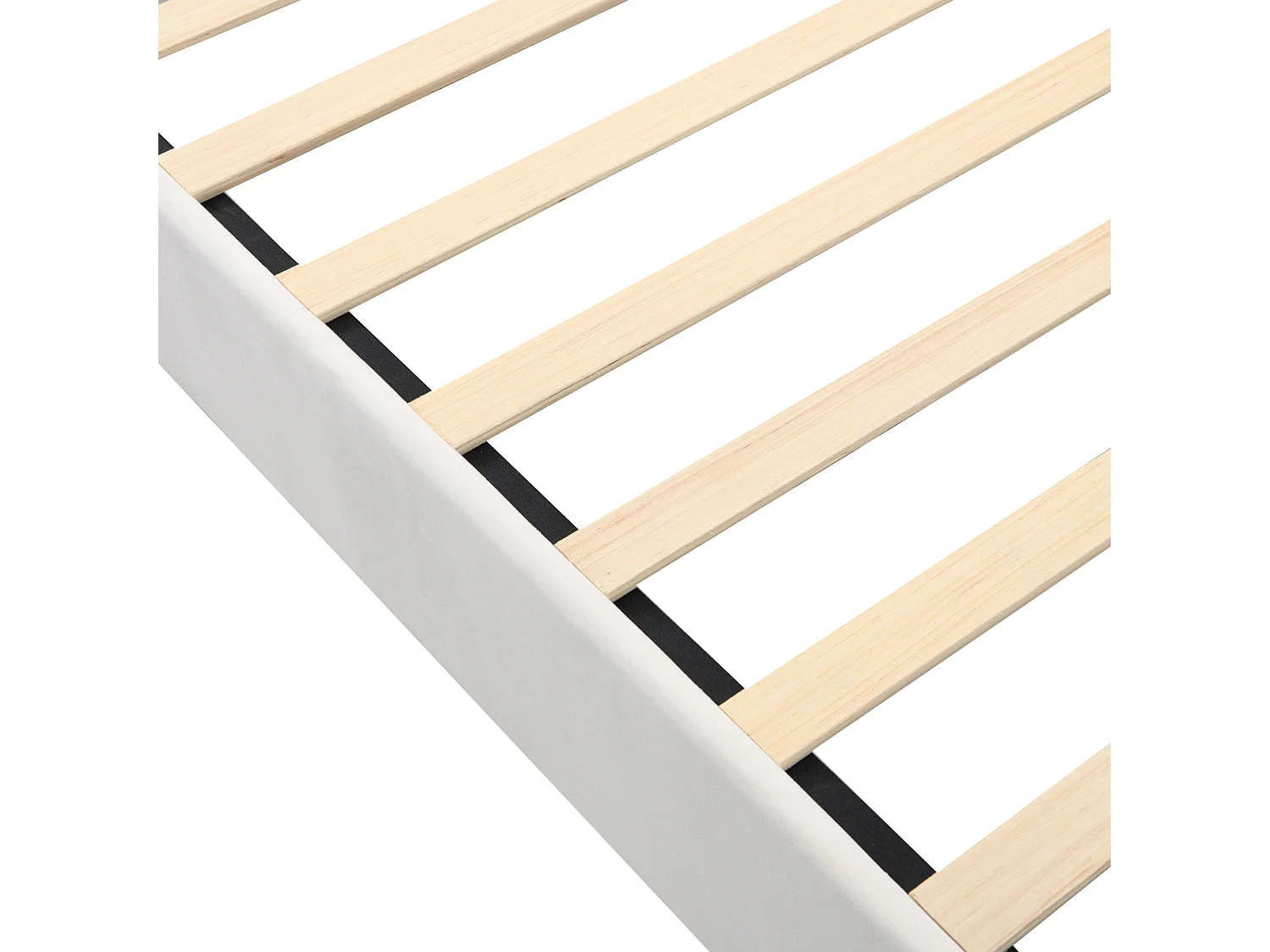 Canapé-lit Lit enfant 90x200 cm avec sommier et tête de lit, velours beige, sans matelas
