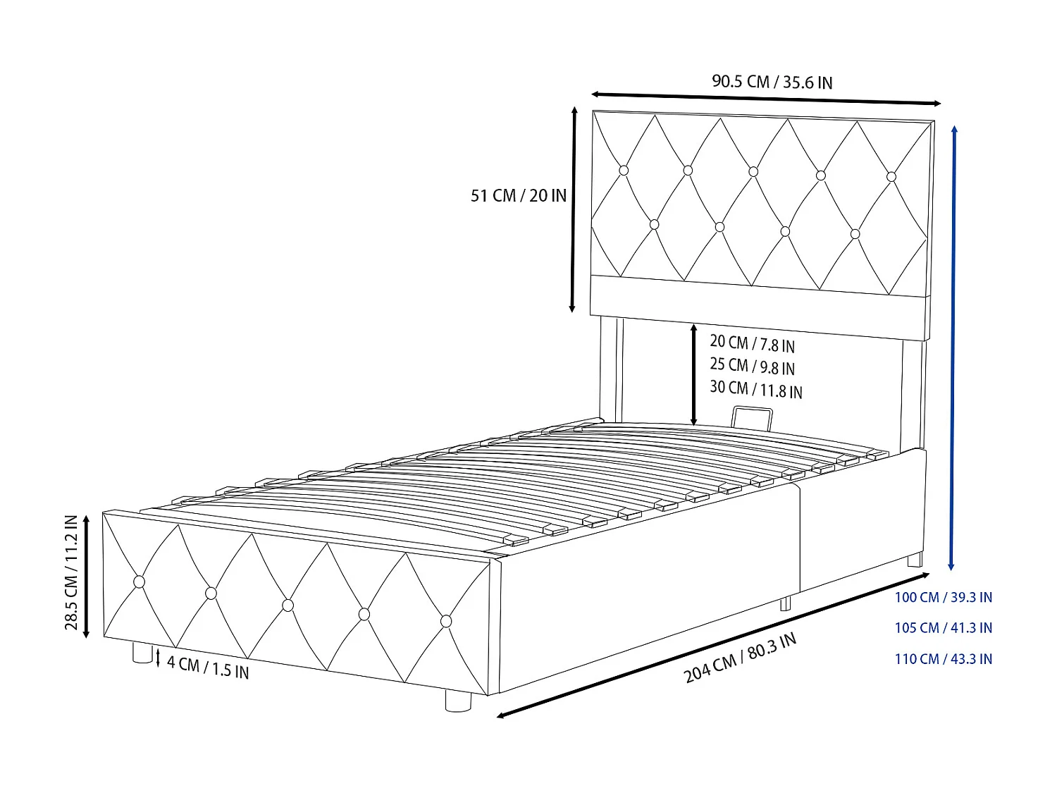 Volwassen opbergbed 90x200 cm, elegant en modern, verstelbaar hoofdeinde en lattenbodem, beige fluweel, matras niet inbegrepen