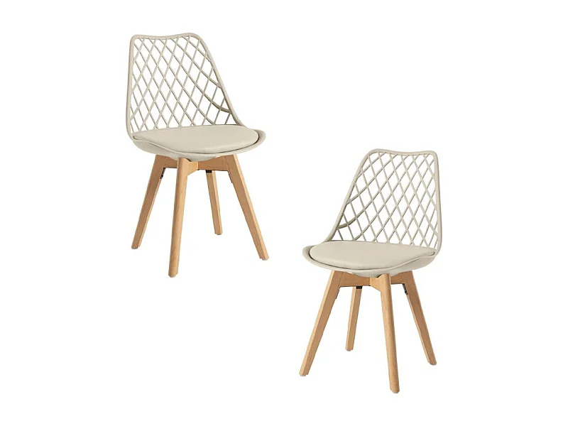Packs Sillas Comedor - Pack 2 Sillas Mima - Greige