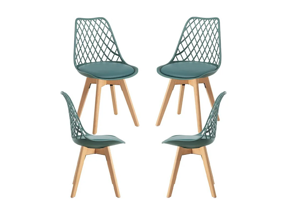 Packs Sillas Comedor - Pack 4 Sillas Mima - Verde oscuro