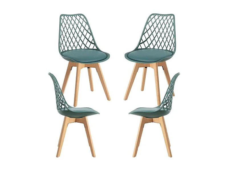 Packs Sillas Comedor - Pack 4 Sillas Mima - Verde oscuro