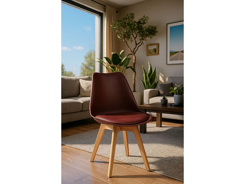 Sillas Comedor - Silla Synk Basic - Burdeos