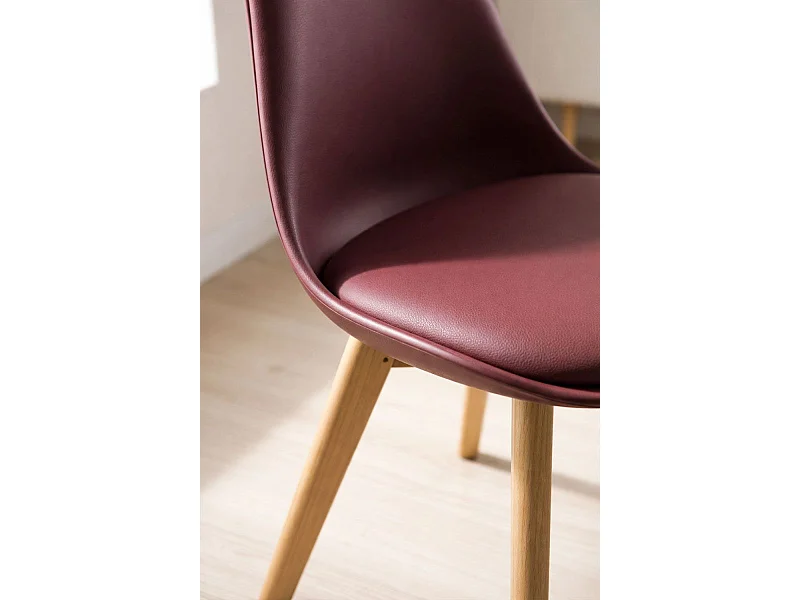 Sillas Comedor - Silla Synk Basic - Burdeos