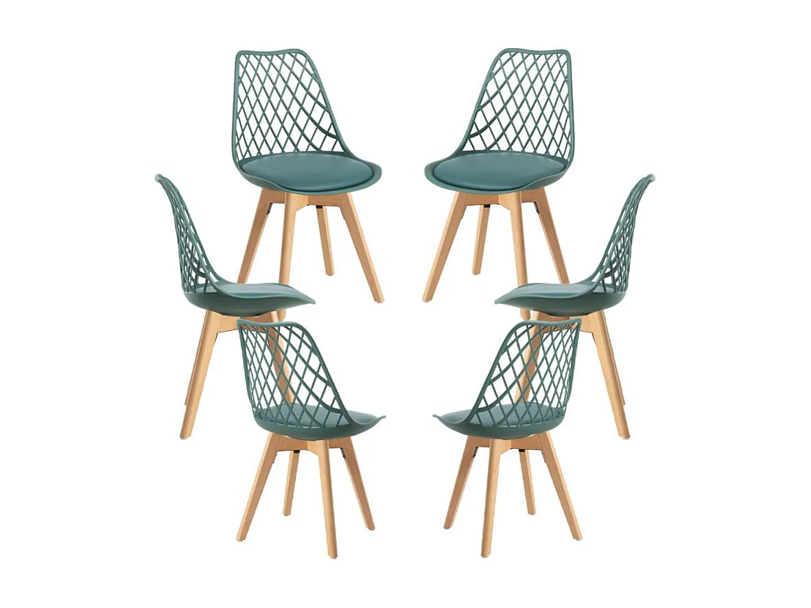 Packs Sillas Comedor - Pack 6 Sillas Mima - Verde oscuro