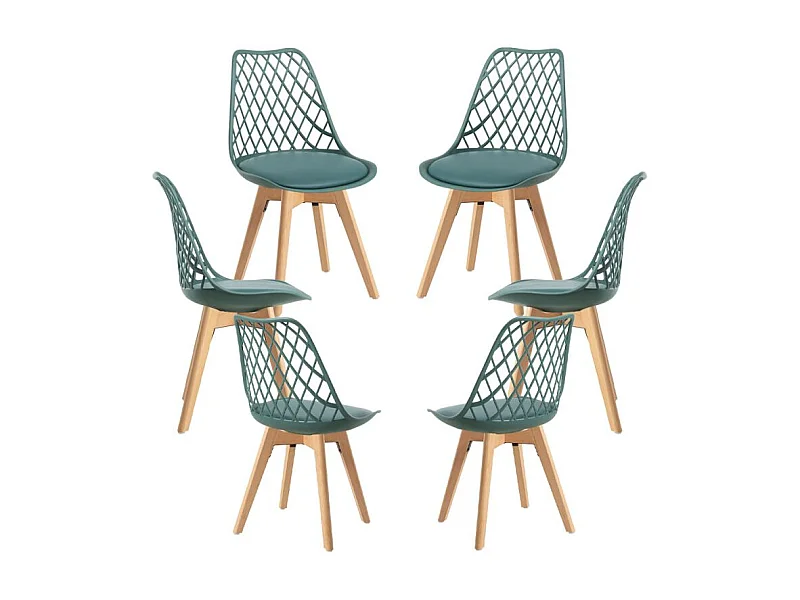 Packs Sillas Comedor - Pack 6 Sillas Mima - Verde oscuro