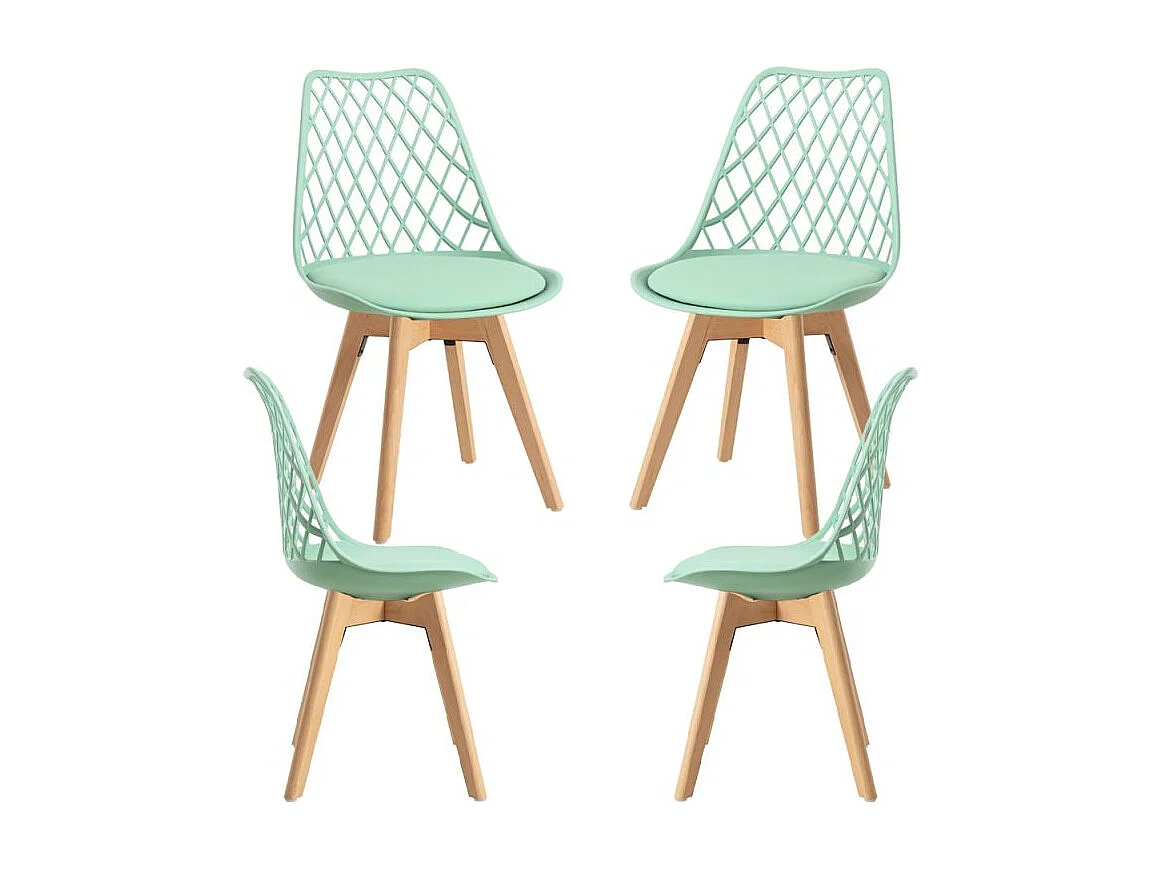 Packs Sillas Comedor - Pack 4 Sillas Mima - Verde Jade
