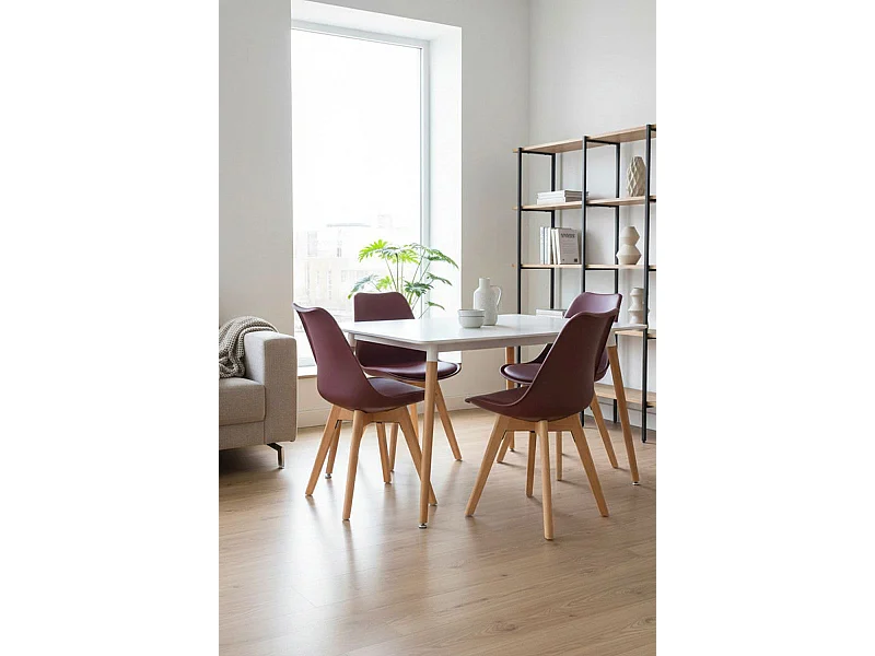 Packs Sillas Comedor - Pack 4 Sillas Synk Basic - Burdeos