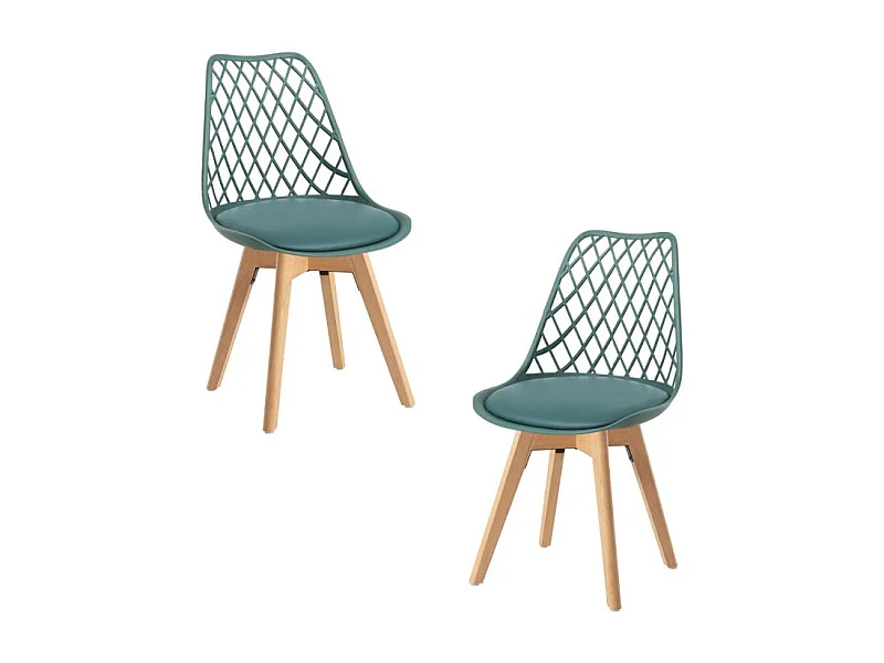 Packs Sillas Comedor - Pack 2 Sillas Mima - Verde oscuro