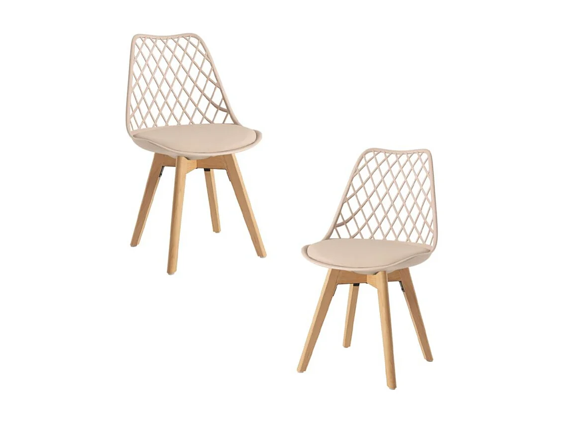 Packs Sillas Comedor - Pack 2 Sillas Mima - Beige Tapioca