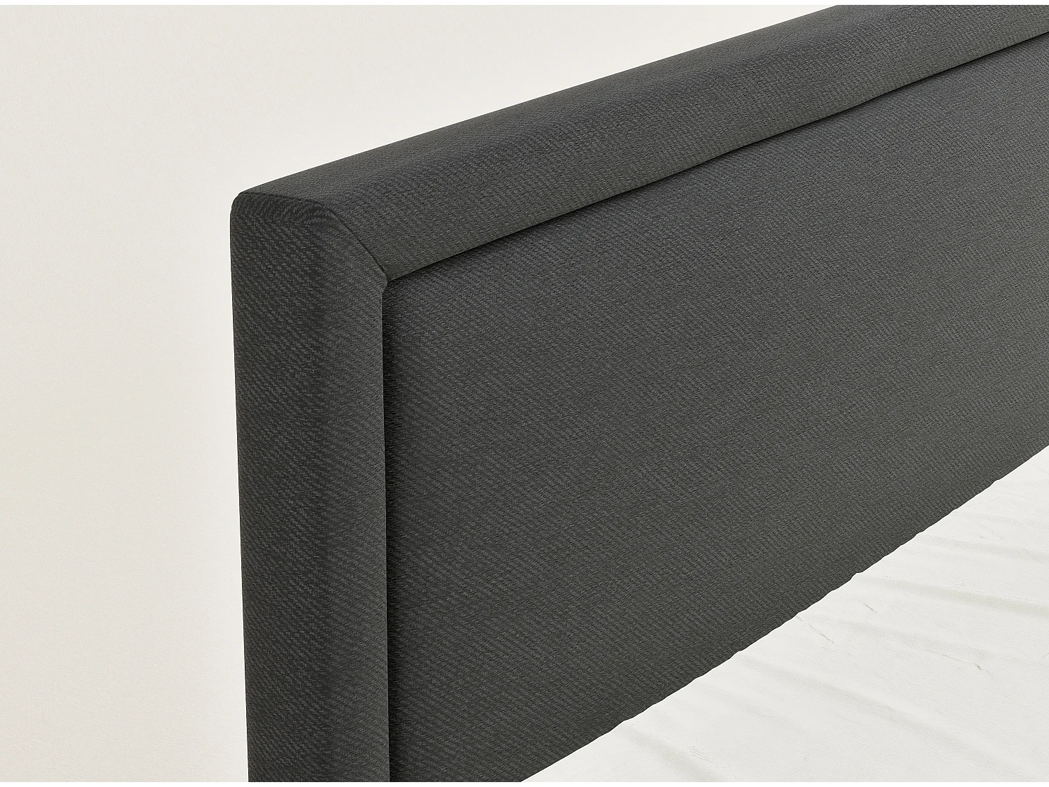 Boxspringbed met hoofdbord + matras + dekmatras - 180x200 cm - zwart - FRESCO