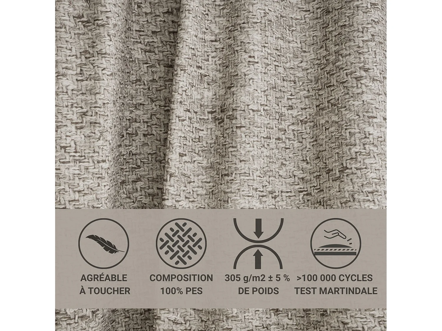 Boxspringbed met hoofdbord + matras + dekmatras - 200x200 cm - lichtbruin - FRESCO