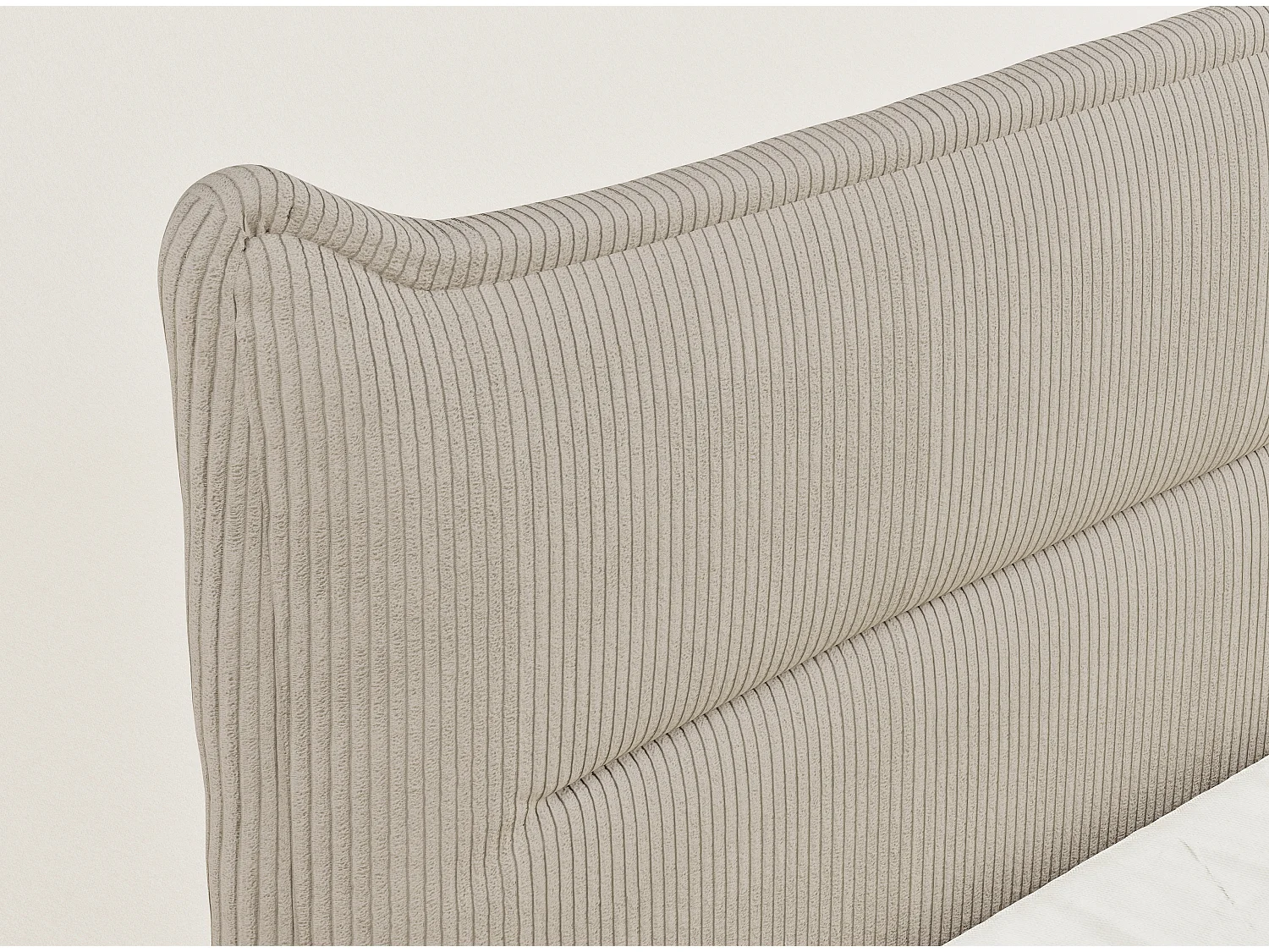 Boxspringbed met hoofdbord + matras + dekmatras - 180x200 cm - beige - PELINO