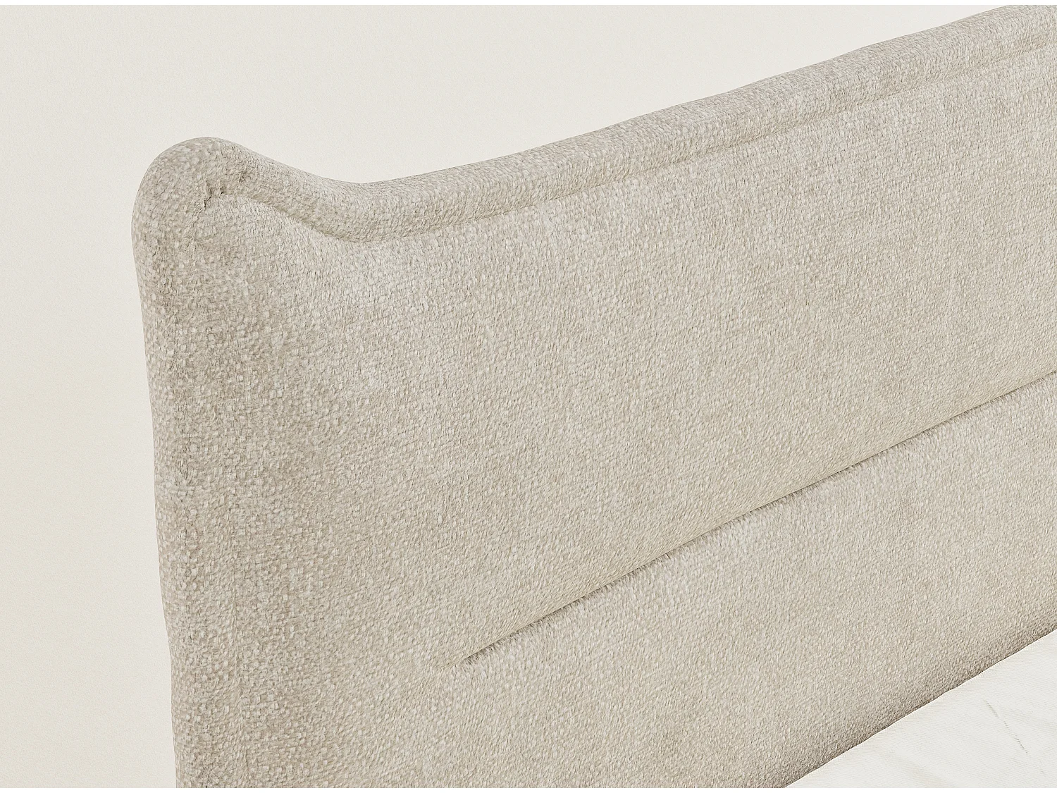 Boxspringbed met hoofdbord + matras + dekmatras - 200x200 cm - beige - PELINO