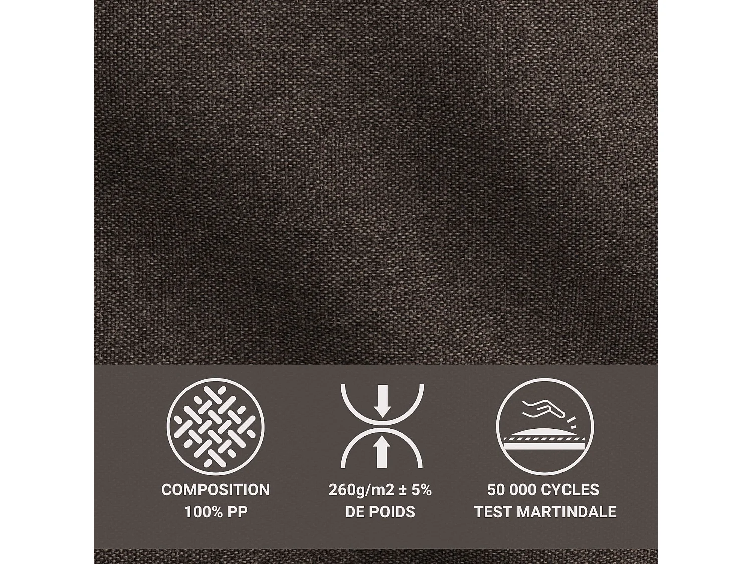 Boxspringbed met hoofdbord + matras + dekmatras - 180x200 cm - bruin - FRESCO