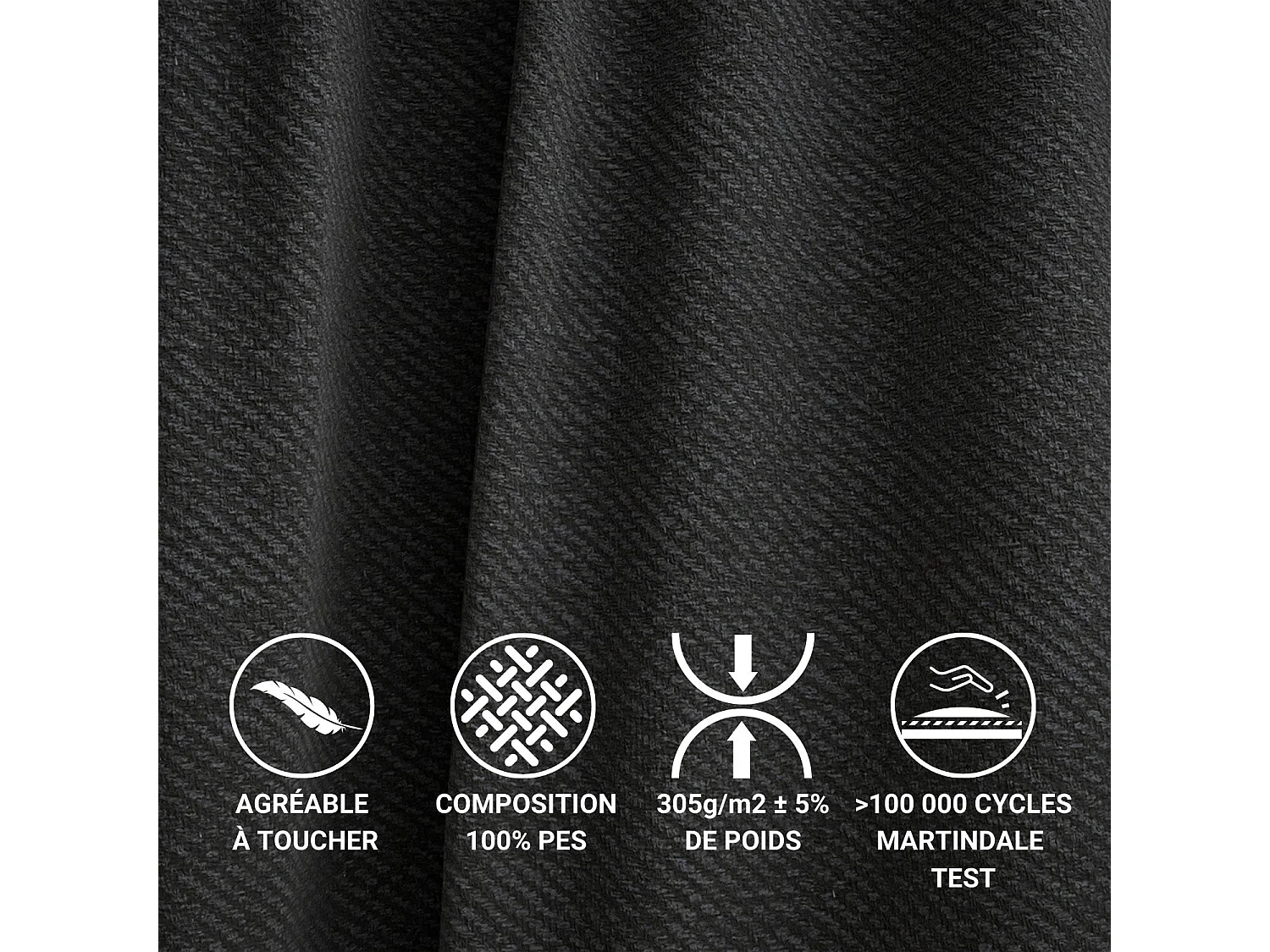 Boxspringbed met hoofdbord + matras + dekmatras - 140x200 cm - zwart - FRESCO