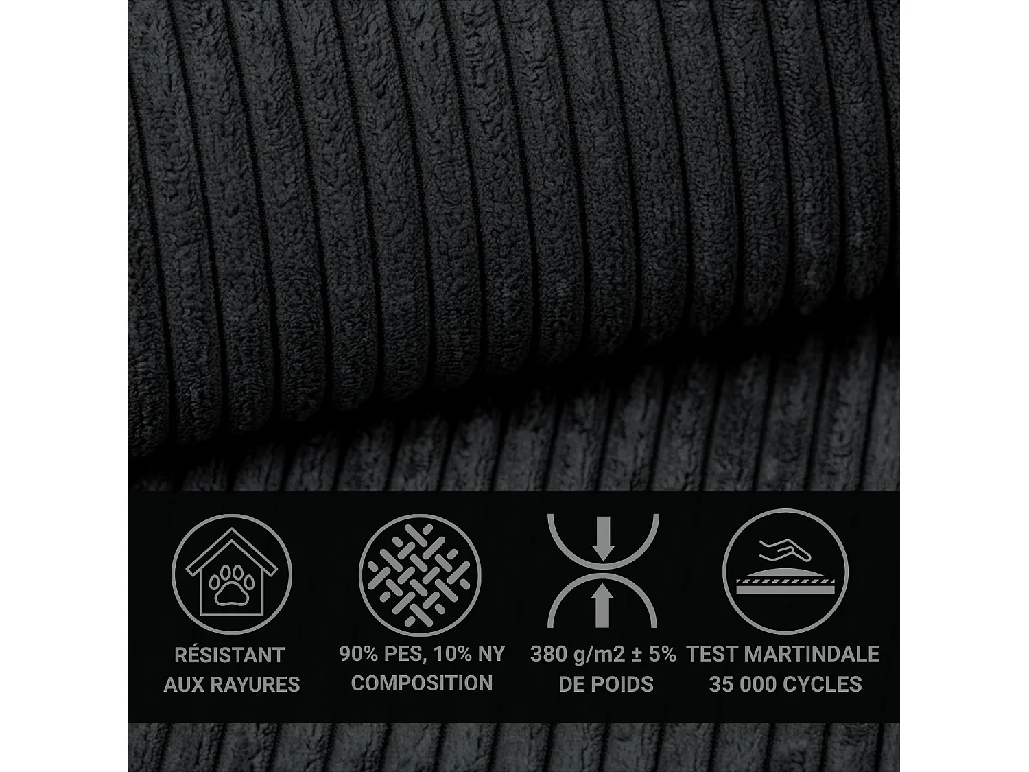 Boxspringbed met hoofdbord + matras + dekmatras - 160x200 cm - grafiet - PELINO