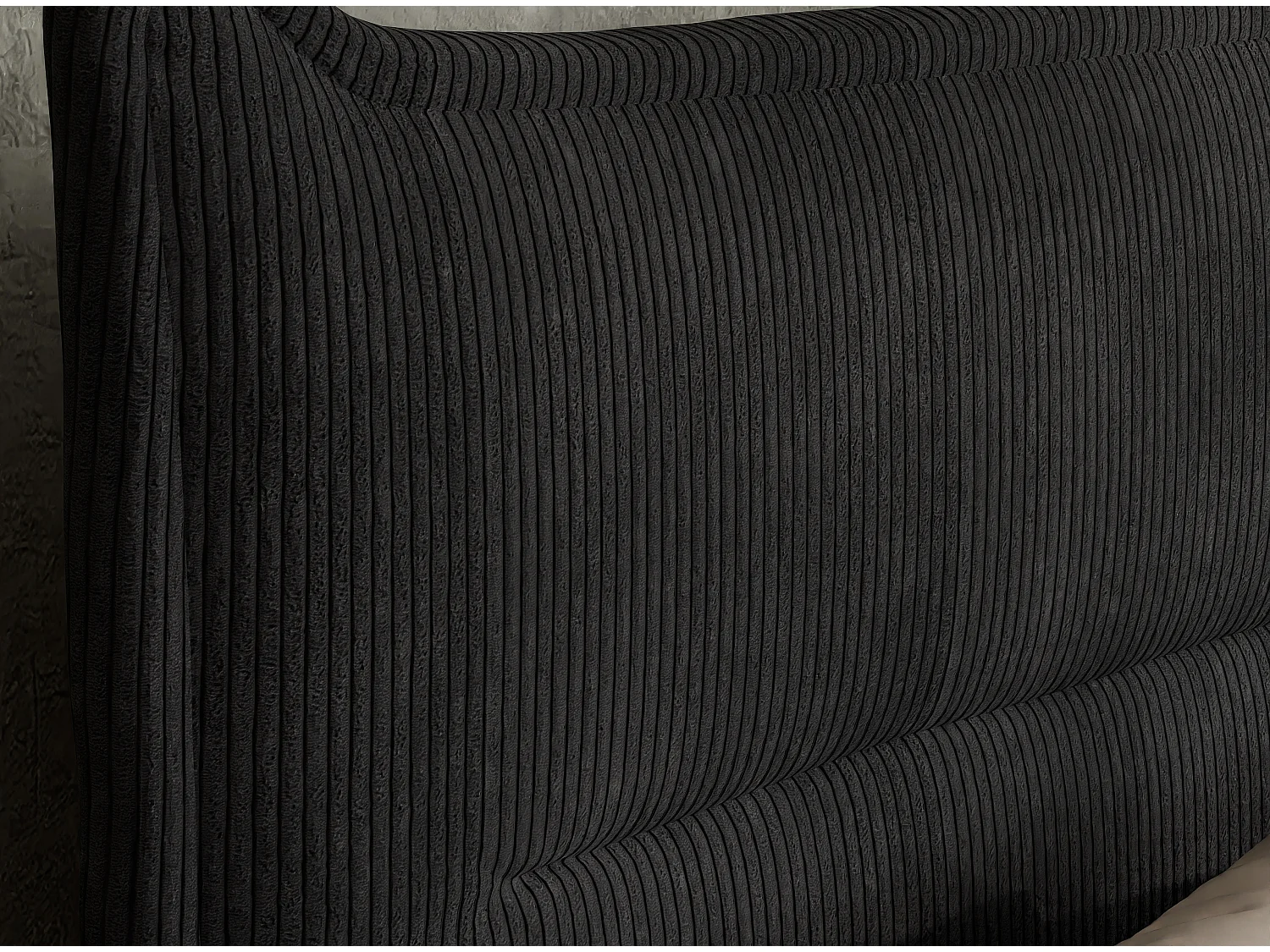 Boxspringbed met hoofdbord + matras + dekmatras - 180x200 cm - grafiet - PELINO