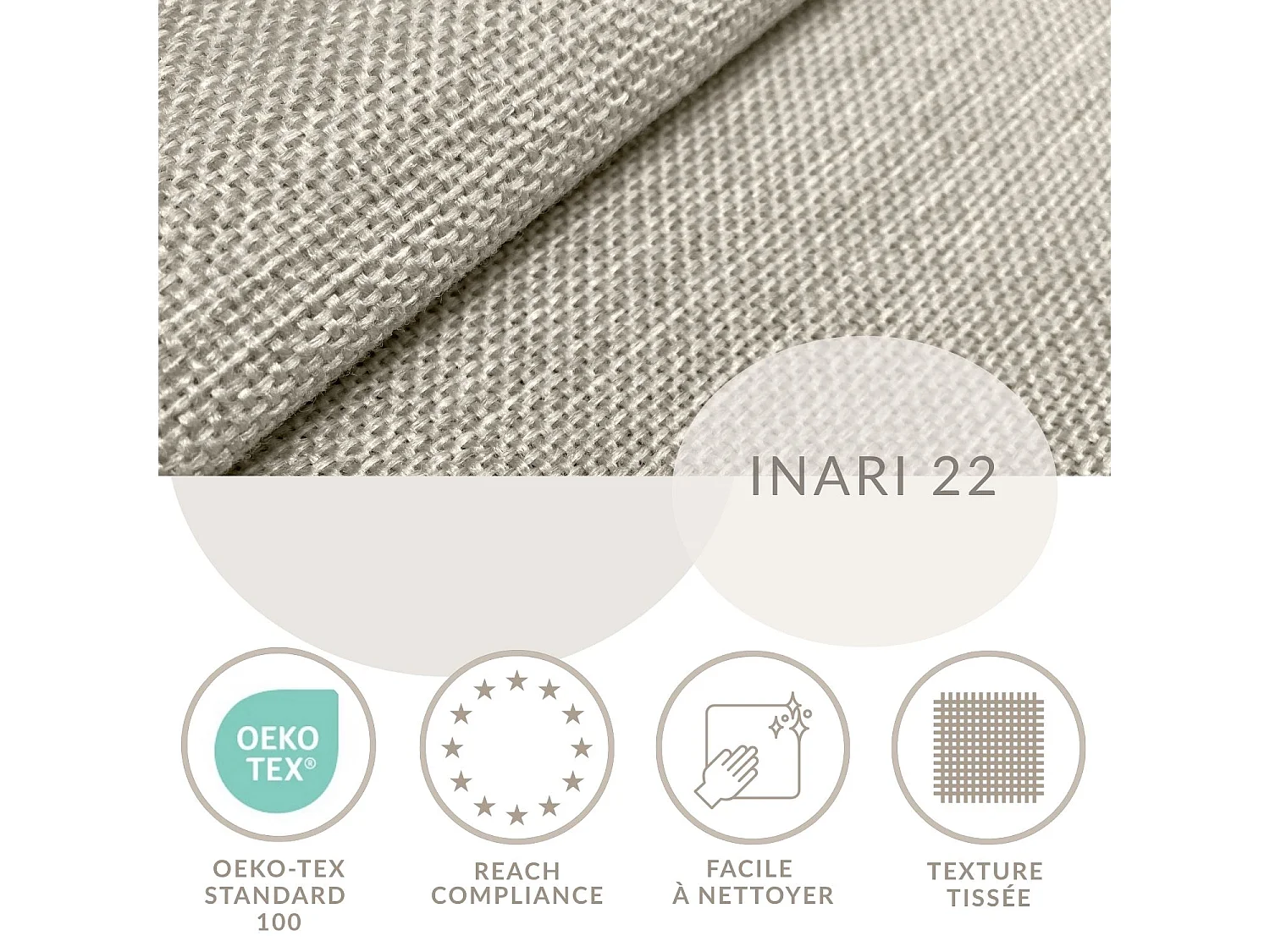 Boxspringbed met hoofdbord + matras + dekmatras - 140x200 cm - beige - TASCA